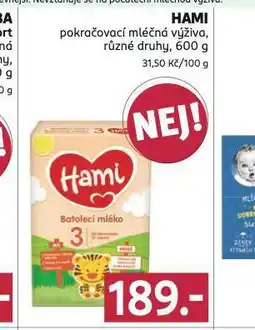 Rossmann Hami pokračovací mléčná výživa nabídka