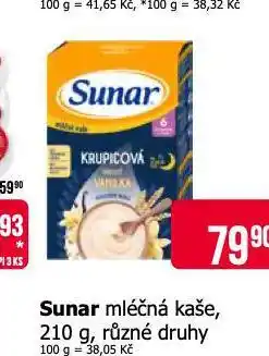 Teta Sunar mléčná kaše nabídka