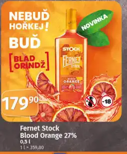 COOP TIP Fernet Stock Blood Orange 27% nabídka