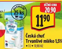 Albert Česká chuť Trvanlivé mléko 1,5% nabídka