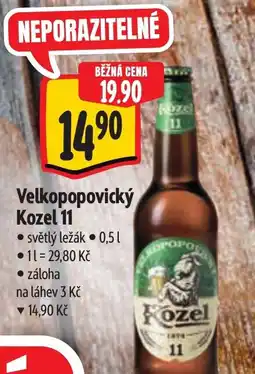 Albert Velkopopovický Kozel 11 nabídka