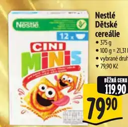 Albert Nestlé Dětské cereálie nabídka