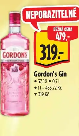 Albert Gordon's Gin nabídka