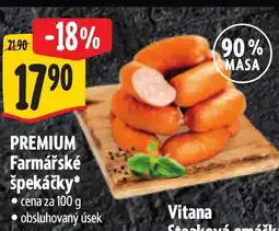 Albert Premium farmářské špekáčky* nabídka