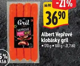 Albert Albert Vepřové klobásky gril 1 nabídka