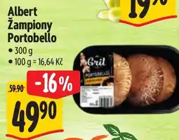 Albert Albert Žampiony Portobello nabídka