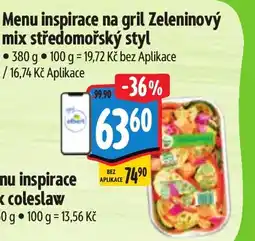 Albert Menu inspirace na gril Zeleninový mix středomořský styl nabídka