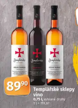 COOP TIP Templářské sklepy víno nabídka