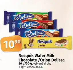 COOP TIP Nesquik Wafer Milk Chocolate/Orion Delissa nabídka