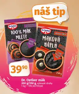 COOP TIP Dr. Oetker mák nabídka