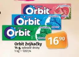 COOP TIP Orbit žvýkačky nabídka