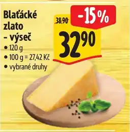 Albert Blaťácké zlato - výseč nabídka