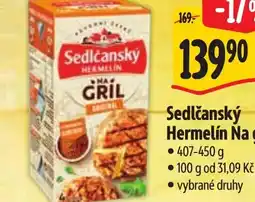 Albert Sedlčanský Hermelín Na gril nabídka