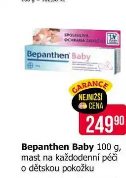 Teta Bepanthen Baby 100 g, mast na každodenní péči o dětskou pokožku nabídka