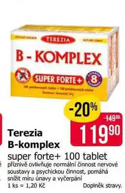 Teta Terezia B-komplex super forte+ 100 tablet nabídka