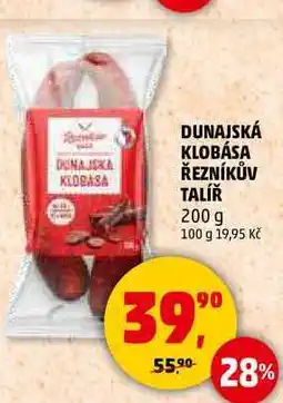 Penny Market DUNAJSKÁ KLOBÁSA ŘEZNÍKŮV TALÍŘ, 200 g nabídka