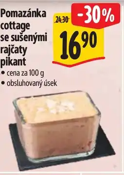 Albert Pomazánka cottage se sušenými rajčaty pikant nabídka