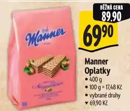 Albert Manner Oplatky nabídka