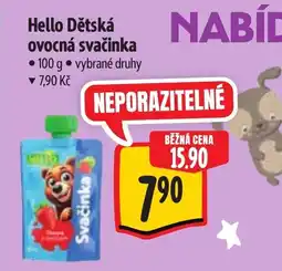 Albert Hello Dětská ovocná svačinka nabídka