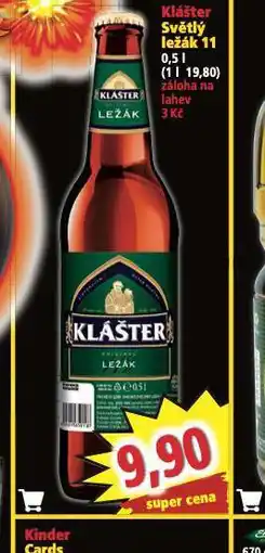 Norma Pivo klášter světlý ležák nabídka