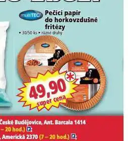 Norma Pečící papír do horkovzdušné fritézy nabídka