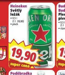 Norma Heineken světlý ležák nabídka