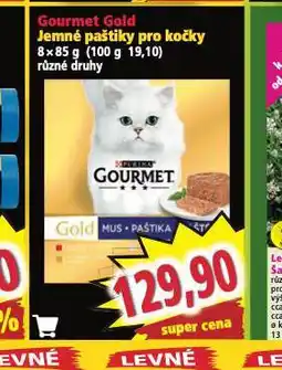 Norma Gourmet gold jemné paštiky pro kočky nabídka