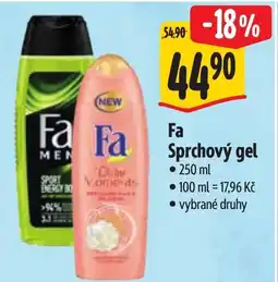 Albert Fa Sprchový gel nabídka