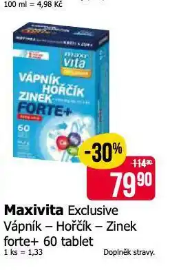 Teta Maxivita exclusive vápník - hořčík - zinek nabídka