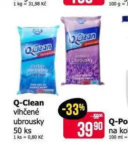 Teta Q-clean vlhčené ubrousky nabídka
