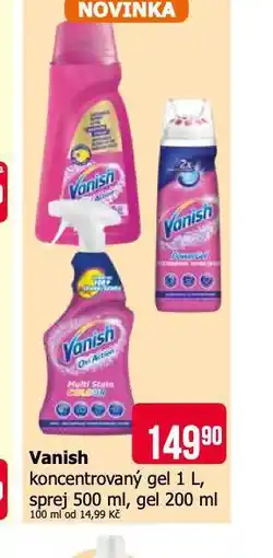Teta Vanish koncentrovaný gel, sprej, gel nabídka