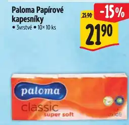 Albert Paloma Papírové kapesníky nabídka