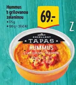 Albert Hummus $ grilovanou zeleninou nabídka