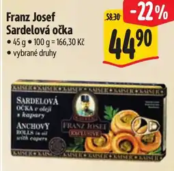 Albert Franz Josef Sardelová očka nabídka
