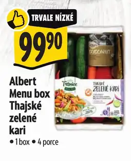 Albert Albert Menu box Thajské zelené kari nabídka