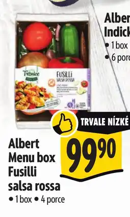 Albert Albert Menu box Indická polévka mrkvová nabídka