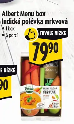 Albert Albert Menu box Indická polévka mrkvová nabídka