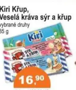COOP DISKONT Kiri Křup, Veselá kráva sýr a křup nabídka