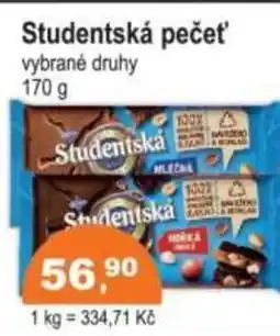 COOP DISKONT Studentská pečeť nabídka