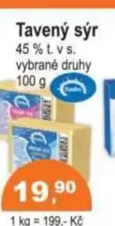 COOP DISKONT Tavený sýr nabídka