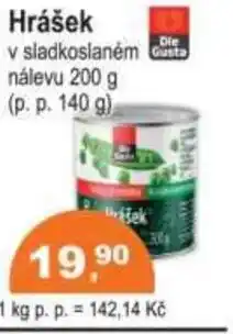 COOP DISKONT Hrášek nabídka