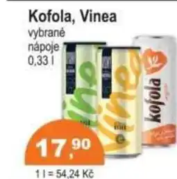 COOP DISKONT Kofola, Vinea nabídka
