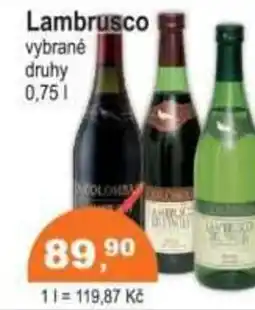 COOP DISKONT Lambrusco vybrané druhy nabídka
