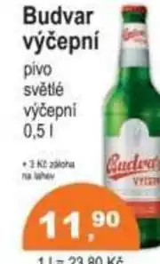 COOP DISKONT Budvar výčepní nabídka