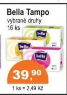 COOP DISKONT Bella Tampo vybrané druhy 16 ks nabídka