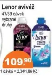 COOP DISKONT Lenor aviváž nabídka
