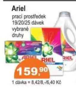 COOP DISKONT Ariel prací prostředek 19/20/25 dávek nabídka