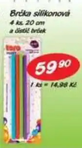 COOP DISKONT Brčka silikonová 4 ks nabídka