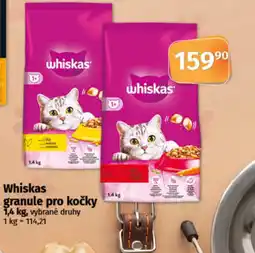 COOP TIP Whiskas granule pro kočky nabídka
