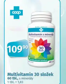 COOP TIP Multivitamín 30 složek nabídka